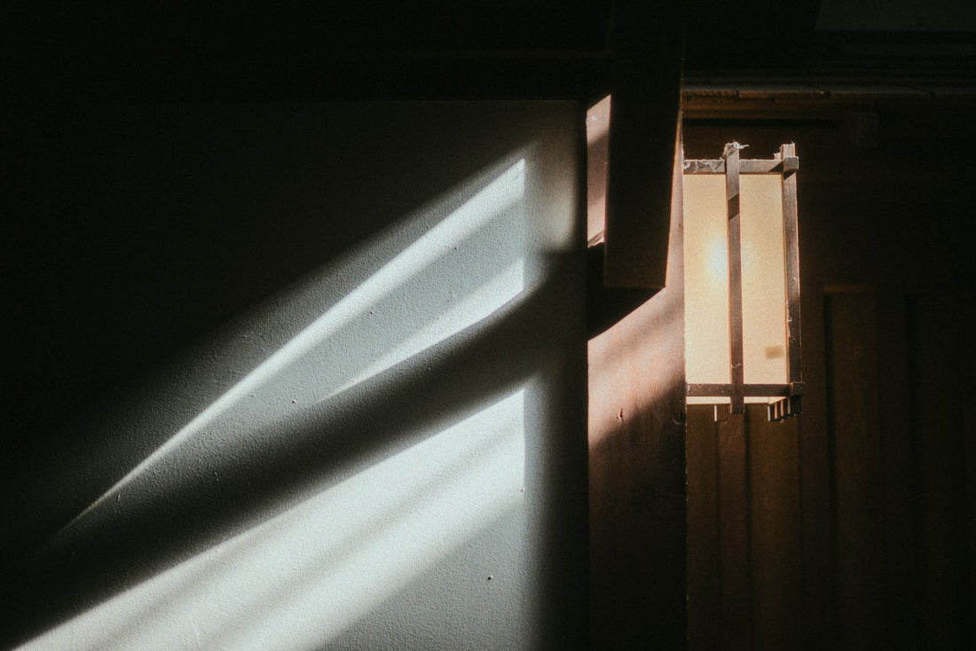 Soft sunlight casting quiet shadows on an interior wall